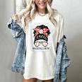 Baseball Mom Messy Bun Hair Player Mom Women's Comfort Colors T-Shirt Ivory Baseball Mom Messy Bun Hair Player Mom Women's Comfort Colors T-Shirt Ivory