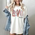 Baseball Mom Shirt Heart Love Baseball Cicilife Women's Comfort Colors T-Shirt Ivory