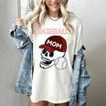 Baseball Mom Skull Sports Skeleton Women's Comfort Colors T-Shirt Ivory