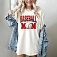 Baseball Mom Sports Red Women's Comfort Colors T-Shirt Ivory Baseball Mom Sports Red Women's Comfort Colors T-Shirt Ivory