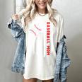 Baseball MOM USA American Flag Patriotic Mama Mother's Day For Women Kids Men Women's Comfort Colors T-Shirt Ivory