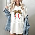 Baseball MomMom Baseball Player Leopard Mom Mom Women's Comfort Colors T-Shirt Ivory