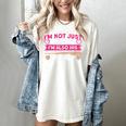 Baseball Moms I'm Not Just His Mom Baseball Mama Women's Comfort Colors T-Shirt Ivory Baseball Moms I'm Not Just His Mom Baseball Mama Women's Comfort Colors T-Shirt Ivory