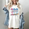 Baseball Player 100 Days Of School Sports Ice Cream Drip Premium Tri-Blend Women's Comfort Colors T-Shirt Ivory