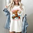 Baseball Player Christmas Gingerbread Smashing Through Snow Women's Comfort Colors T-Shirt Ivory Baseball Player Christmas Gingerbread Smashing Through Snow Women's Comfort Colors T-Shirt Ivory