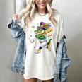 Baseball Player Mardi Gras Alligator Carnival Costume Beads Women's Comfort Colors T-Shirt Ivory Baseball Player Mardi Gras Alligator Carnival Costume Beads Women's Comfort Colors T-Shirt Ivory
