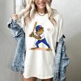 Baseball Puerto Rico Patriotic Flag Boricua Baseball Player Women's Comfort Colors T-Shirt Ivory