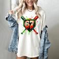 Baseball Six Seven 67 Meme Ice Cream Drip Xmas Men Women Women's Comfort Colors T-Shirt Ivory Baseball Six Seven 67 Meme Ice Cream Drip Xmas Men Women Women's Comfort Colors T-Shirt Ivory
