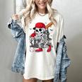 Baseball Skeleton Halloween Playing Women's Comfort Colors T-Shirt Ivory Baseball Skeleton Halloween Playing Women's Comfort Colors T-Shirt Ivory