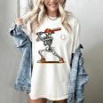 Baseball Skeleton Spooky Boys Halloween Baseball Player Women's Comfort Colors T-Shirt Ivory Baseball Skeleton Spooky Boys Halloween Baseball Player Women's Comfort Colors T-Shirt Ivory