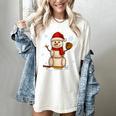 Baseball Snowman Merry Christmas Holiday Sports Xmas Pajamas Women's Comfort Colors T-Shirt Ivory Baseball Snowman Merry Christmas Holiday Sports Xmas Pajamas Women's Comfort Colors T-Shirt Ivory