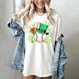Baseball St Patricks Day Lucky Baseball Player Shamrock Women's Comfort Colors T-Shirt Ivory Baseball St Patricks Day Lucky Baseball Player Shamrock Women's Comfort Colors T-Shirt Ivory