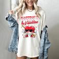 Baseball Is My Valentine Shirt Heart Drip Baseball Lovers Women's Comfort Colors T-Shirt Ivory