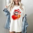 Baseball Valentine's Day Drip Ice Cream Team Women's Comfort Colors T-Shirt Ivory Baseball Valentine's Day Drip Ice Cream Team Women's Comfort Colors T-Shirt Ivory