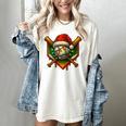 Baseball Xmas Christmas Baseball Ice Cream Drip Boys Women's Comfort Colors T-Shirt Ivory