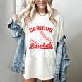 Beware Serious Baseball Mom Game Cheerleading Family Women's Comfort Colors T-Shirt Ivory Beware Serious Baseball Mom Game Cheerleading Family Women's Comfort Colors T-Shirt Ivory
