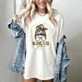 Bleached Messy Bun Game Day Vibes Baseball Mom Game Day Women's Comfort Colors T-Shirt Ivory Bleached Messy Bun Game Day Vibes Baseball Mom Game Day Women's Comfort Colors T-Shirt Ivory