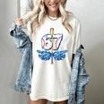 Blue Camo Baseball 67 Six Seven Camo Ice Cream Drip Boy Teen Women's Comfort Colors T-Shirt Ivory Blue Camo Baseball 67 Six Seven Camo Ice Cream Drip Boy Teen Women's Comfort Colors T-Shirt Ivory