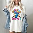 Blue Checkered I Was 6 Now I'm 7 Birthday Cake Baseball Drip Women's Comfort Colors T-Shirt Ivory Blue Checkered I Was 6 Now I'm 7 Birthday Cake Baseball Drip Women's Comfort Colors T-Shirt Ivory