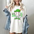 Boys St Patricks Day Baseball Player Pitcher Coach Kids Women's Comfort Colors T-Shirt Ivory Boys St Patricks Day Baseball Player Pitcher Coach Kids Women's Comfort Colors T-Shirt Ivory