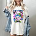 Bruh Baseball Drip Boys Youth Ice Cream Dripping Baseball Women's Comfort Colors T-Shirt Ivory Bruh Baseball Drip Boys Youth Ice Cream Dripping Baseball Women's Comfort Colors T-Shirt Ivory