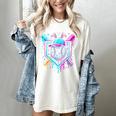 Bunny Baseball Hat With Ice Cream Easter Day Boys Kids Girls Women's Comfort Colors T-Shirt Ivory