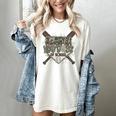 Camo 100 Days Of School Baseball Home Plate Drip Boy Kids Women's Comfort Colors T-Shirt Ivory