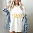 Catcher Because Pitchers Need Heroes Too Baseball Team Women's Comfort Colors T-Shirt Ivory Catcher Because Pitchers Need Heroes Too Baseball Team Women's Comfort Colors T-Shirt Ivory