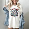 Christmas Baseball Boy Youth Kid Men Santa Hat Xmas Baseball Women's Comfort Colors T-Shirt Ivory Christmas Baseball Boy Youth Kid Men Santa Hat Xmas Baseball Women's Comfort Colors T-Shirt Ivory