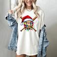 Christmas Baseball Pajama Santa For Men Boys Girls Kids Xmas Women's Comfort Colors T-Shirt Ivory Christmas Baseball Pajama Santa For Men Boys Girls Kids Xmas Women's Comfort Colors T-Shirt Ivory