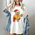 Christmas Gingerbread Man Baseball Player Catcher Women's Comfort Colors T-Shirt Ivory Christmas Gingerbread Man Baseball Player Catcher Women's Comfort Colors T-Shirt Ivory