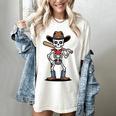 Cowboy Skeleton Baseball Halloween Graphic Women's Comfort Colors T-Shirt Ivory Cowboy Skeleton Baseball Halloween Graphic Women's Comfort Colors T-Shirt Ivory