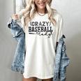 Crazy Baseball Lady Baseball Mom Sporty Humor Women's Comfort Colors T-Shirt Ivory