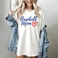 Cute Baseball Mom Heart Matching Mama Mother's Day Women's Women's Comfort Colors T-Shirt Ivory