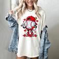 Cute Game Day Baseball Ice Cream Drip Valentine Love XOXO Women's Comfort Colors T-Shirt Ivory Cute Game Day Baseball Ice Cream Drip Valentine Love XOXO Women's Comfort Colors T-Shirt Ivory