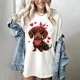 Dachshund Valentines Day Wiener Dog Lover Weenie Heart Raglan Baseball Tee Women's Comfort Colors T-Shirt Ivory Dachshund Valentines Day Wiener Dog Lover Weenie Heart Raglan Baseball Tee Women's Comfort Colors T-Shirt Ivory