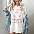 My Favorite Baseball Player Calls Me Mom Proud Baseball Mom Women's Comfort Colors T-Shirt Ivory