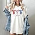 My Favorite Season Is Baseball Coquette Bow Game Day Mom Sis Women's Comfort Colors T-Shirt Ivory
