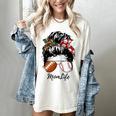 Football Mom Baseball Mom Life Messy Bun Mom Of Both Women's Comfort Colors T-Shirt Ivory Football Mom Baseball Mom Life Messy Bun Mom Of Both Women's Comfort Colors T-Shirt Ivory