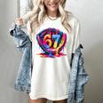 Gen Alpha Slang Ice Cream Drip Six Seven 67 Baseball Catcher Women's Comfort Colors T-Shirt Ivory