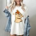Ghost Baseball Halloween Costume Men Boys Kids Women's Comfort Colors T-Shirt Ivory