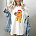 Gingerbread Man Baseball Christmas Women's Comfort Colors T-Shirt Ivory Gingerbread Man Baseball Christmas Women's Comfort Colors T-Shirt Ivory