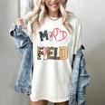 My Heart Is On That Field Mother's Day Baseball Mom Women Women's Comfort Colors T-Shirt Ivory