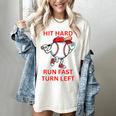 Hit Hard Run Fast Turn Left Baseball Player Premium Tri-Blend Women's Comfort Colors T-Shirt Ivory Hit Hard Run Fast Turn Left Baseball Player Premium Tri-Blend Women's Comfort Colors T-Shirt Ivory