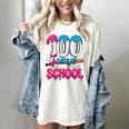 HUGvyn 100 Days Of School Baseball Ice Cream Teacher Student Women's Comfort Colors T-Shirt Ivory
