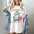 HUGvyn I Survived 100 Days Of School Baseball 6 7 Ice Cream Women's Comfort Colors T-Shirt Ivory