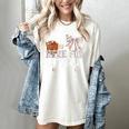 I'm Just Here For The Snacks Baseball Coquette Game Day Girl Women's Comfort Colors T-Shirt Ivory I'm Just Here For The Snacks Baseball Coquette Game Day Girl Women's Comfort Colors T-Shirt Ivory