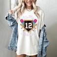 It's My 12th Birthday Baseball Fan Celebration Women's Comfort Colors T-Shirt Ivory