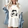 Japanese Grumpy Frog Baseball Player Baseball Women's Comfort Colors T-Shirt Ivory