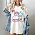 Kids 100 Days Of School Boys 100th Day Baseball Drip Toddler Women's Comfort Colors T-Shirt Ivory